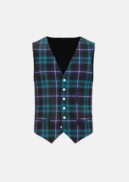 Neilson James Andrew Tartan Waistcoat Front