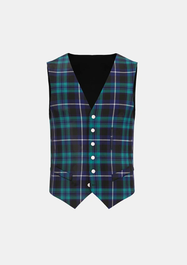 Neilson James Andrew Tartan Waistcoat Front Neilson James Andrew Tartan Waistcoat Front