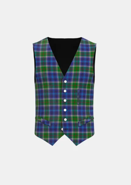 New York City Tartan Waistcoat Front