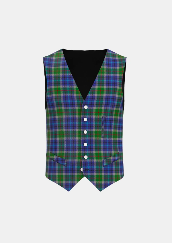 New York City Tartan Waistcoat Front New York City Tartan Waistcoat Front