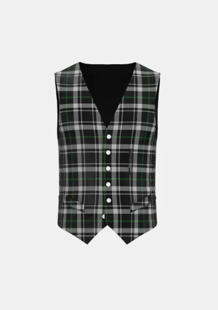 New Zealand Tartan Waistcoat Front