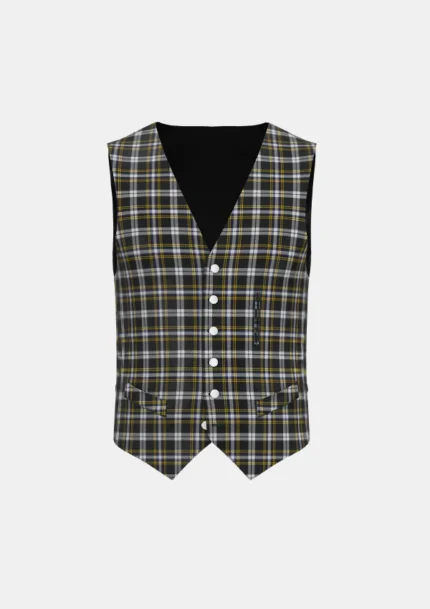 Newcastle Tartan Waistcoat Front
