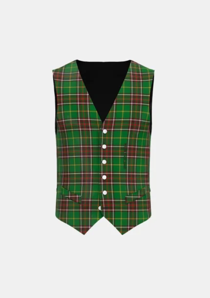 Newfoundland Tartan Waistcoat Front