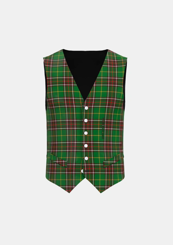 Newfoundland Tartan Waistcoat Front Newfoundland Tartan Waistcoat Front