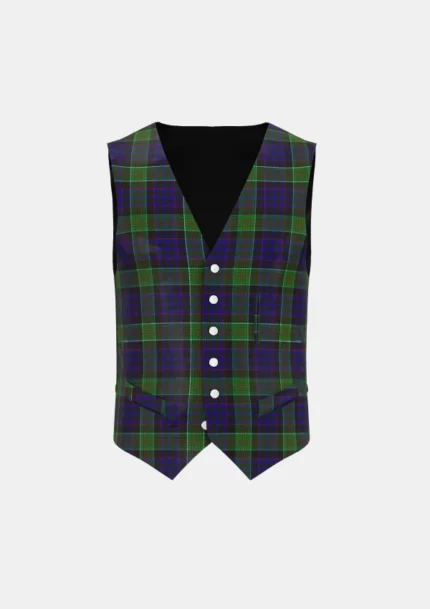 Newman Tartan Waistcoat Front
