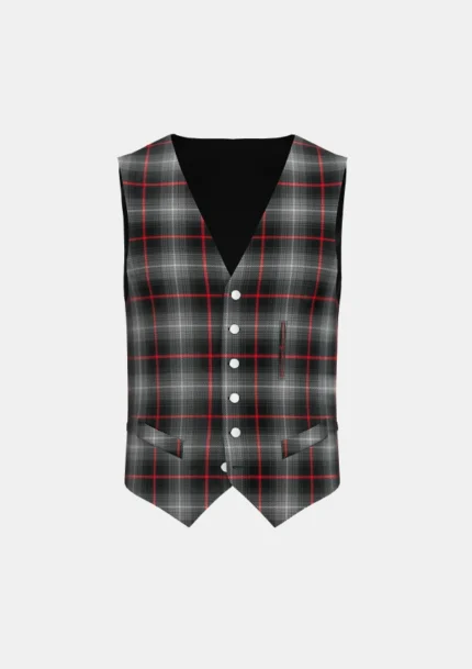 Nike Golf Dark Tartan Waistcoat Front