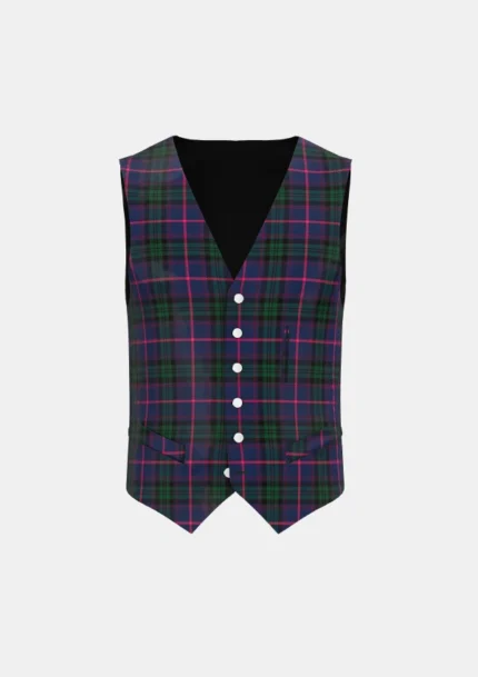 Nixon R Tartan Waistcoat Front