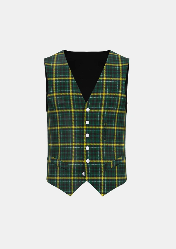 Noble Tartan Waistcoat Front Noble Tartan Waistcoat Front