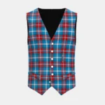Norwegian Centennial Tartan Waistcoat Front