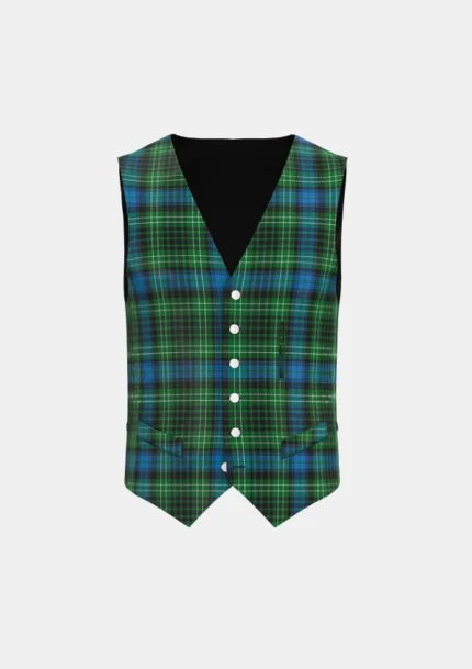 O’Connor Tartan Waistcoat Front