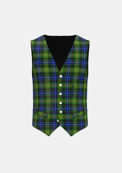 O’Doherty Tartan Waistcoat Front