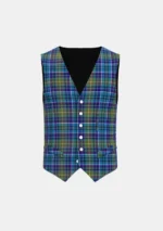 O’Sullivan Tartan Waistcoat Front