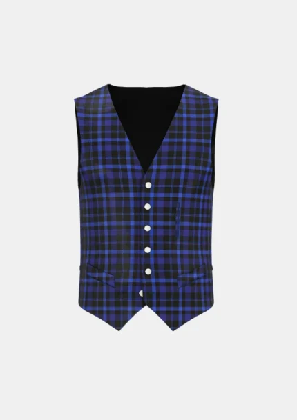 Oban Tartan Waistcoat Front