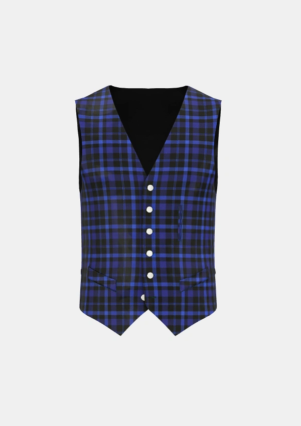 Oban Tartan Waistcoat Front Oban Tartan Waistcoat Front
