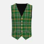 Offaly County Tartan Waistcoat Front