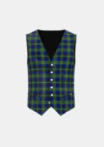Orr Sharp Tartan Waistcoat Front