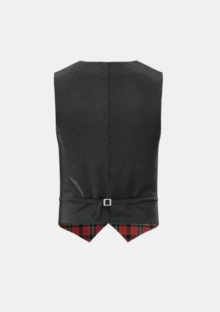Osborne Charles Tartan Waistcoat Back