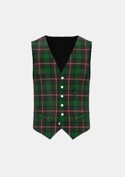 Page Tartan Waistcoat Front
