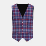Parker Tartan Waistcoat Front