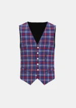 Parker Tartan Waistcoat Front