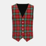 Peacock Tartan Waistcoat Front