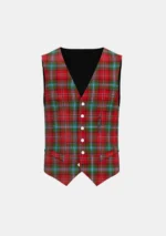 Peacock Tartan Waistcoat Front