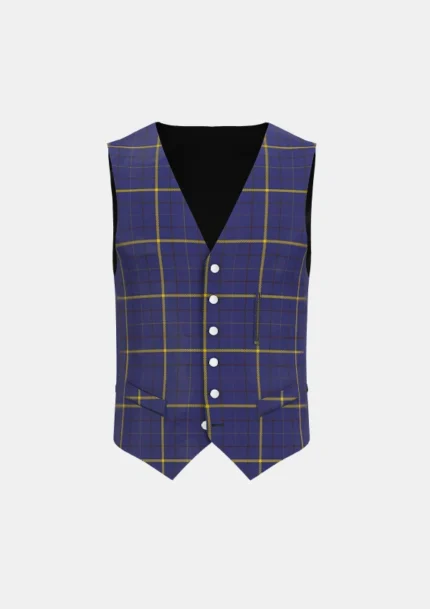 Pearson Tartan Waistcoat Front