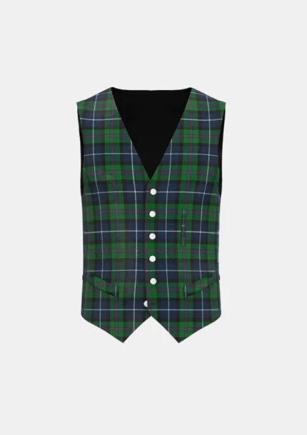 Peebles Beltane Centenary Tartan Waistcoat Front
