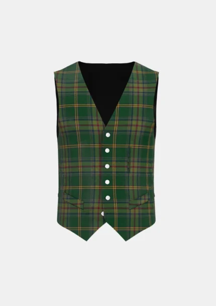 Perth County Tartan Waistcoat Front