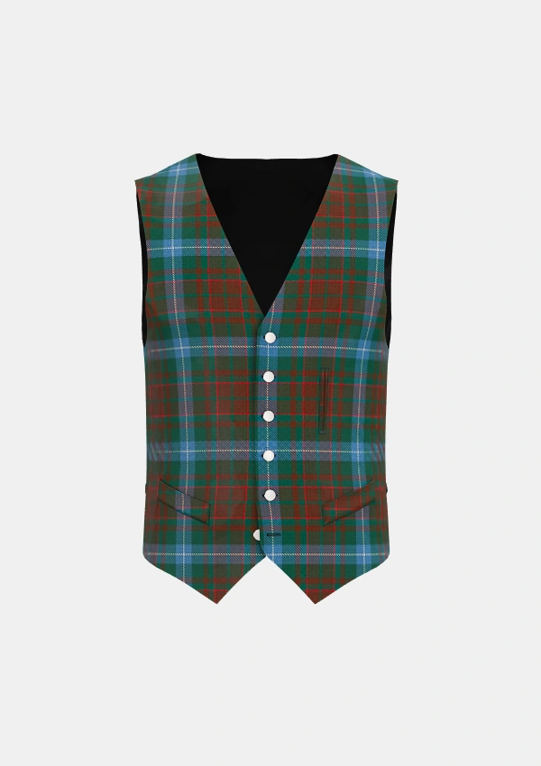 Phelan Tartan Waistcoat Front Phelan Tartan Waistcoat Front