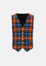 Pride of LGBT Tartan Waistcoat Front