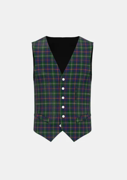Purves Tartan Waistcoat Front