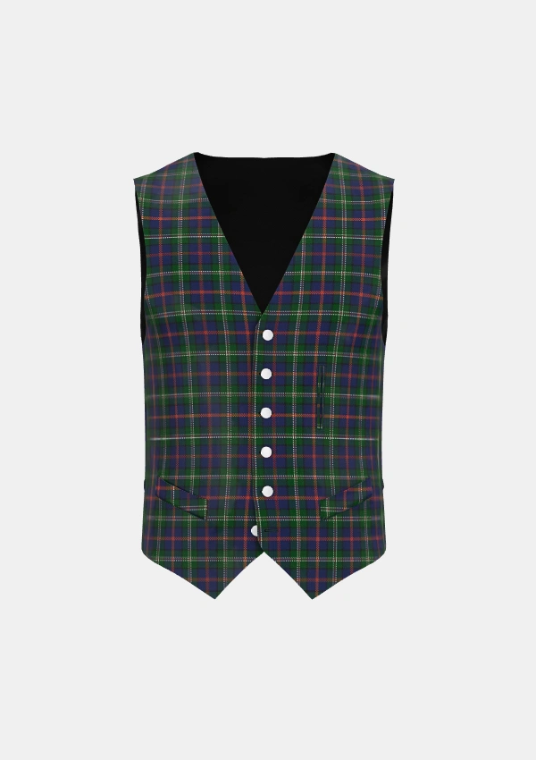 Purves Tartan Waistcoat Front Purves Tartan Waistcoat Front
