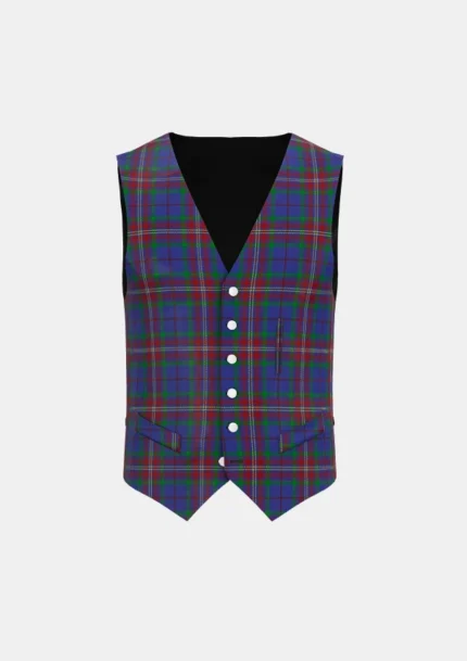 Rabbie Burns Tartan Waistcoat Front
