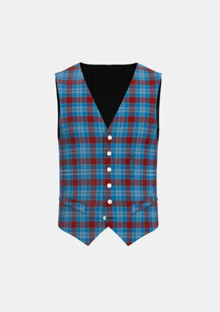 Rafferty Tartan Waistcoat Front