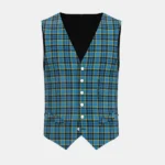 Rea Tartan Waistcoat Front