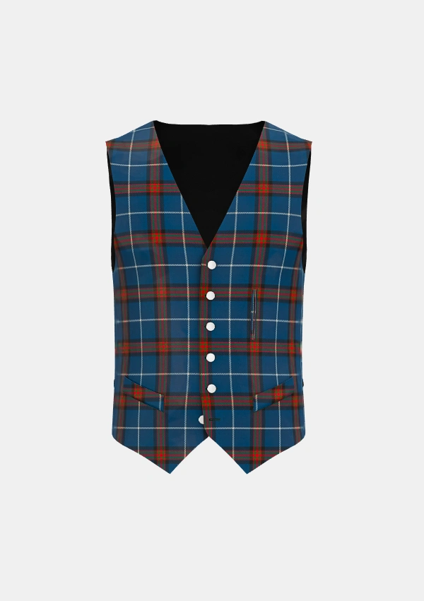 Reese Tartan Waistcoat Front Reese Tartan Waistcoat Front