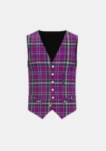 Regan Tartan Waistcoat Front