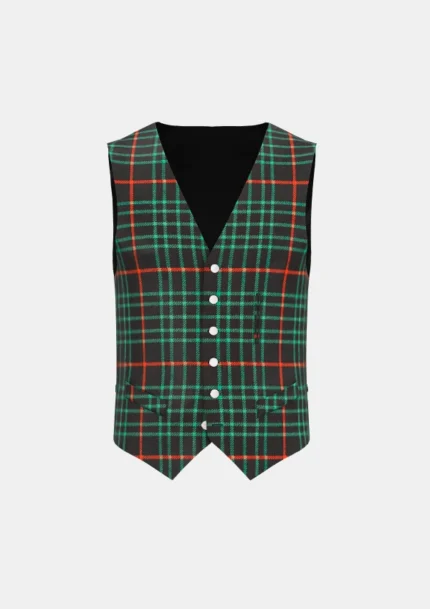 Renwick Tartan Waistcoat Front