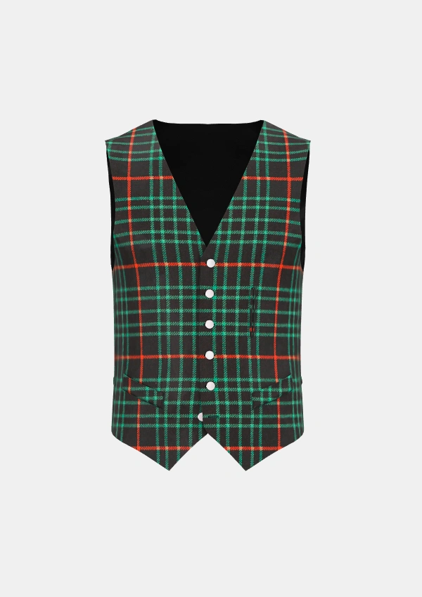 Renwick Tartan Waistcoat Front Renwick Tartan Waistcoat Front