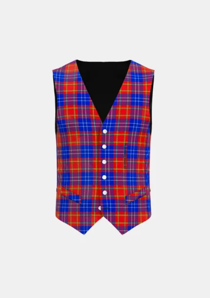 Richardson Tartan Waistcoat Front