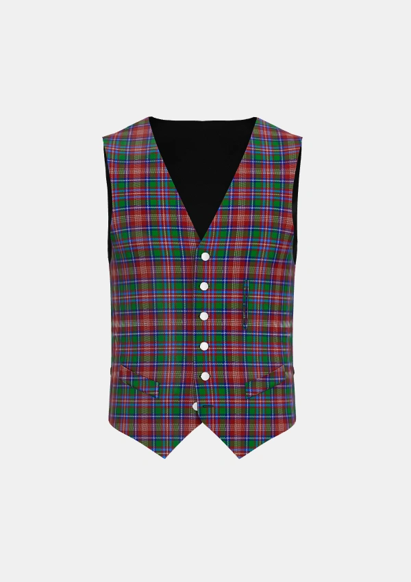 Ritchie Tartan Waistcoat Front Ritchie Tartan Waistcoat Front