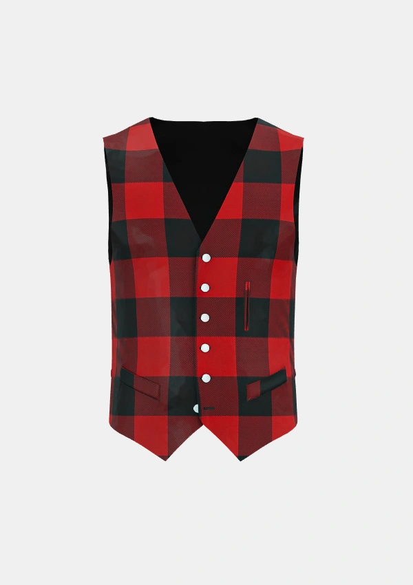 Rob Roy Macgregor Tartan Waistcoat Front Rob Roy Macgregor Tartan Waistcoat Front