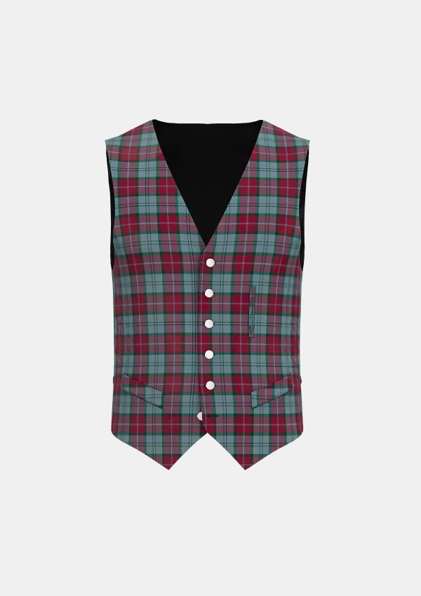 Rob Roy Tartan Waistcoat Front Rob Roy Tartan Waistcoat Front
