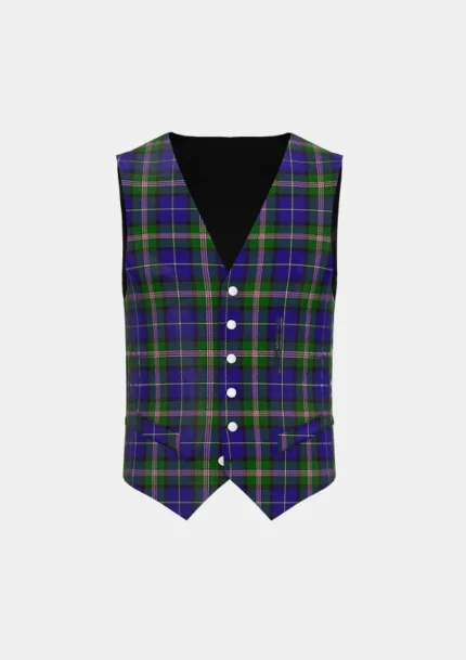 Robson Steve Tartan Waistcoat Front