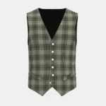 Saunders Tartan Waistcoat Front