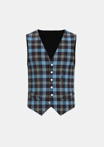 Scotsburn Croft Tartan Waistcoat Front