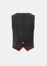 Scott Howard Vincent Tartan Waistcoat Back