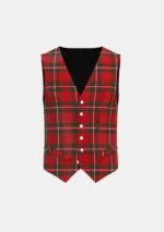 Scott Howard Vincent Tartan Waistcoat Front