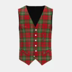 Scott Tartan Waistcoat Front